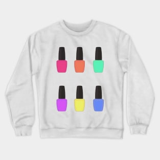 Nail Polish Bottle Pattern Crewneck Sweatshirt